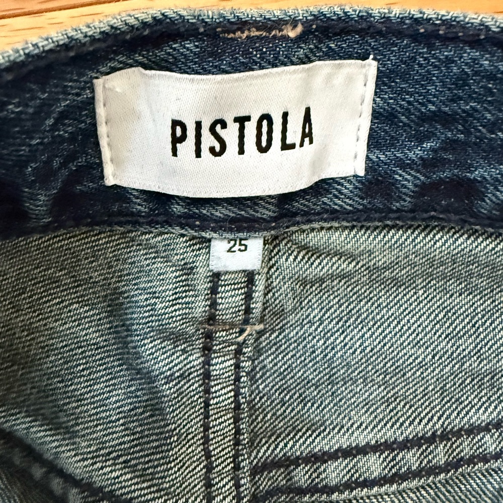 pistola Straight-Leg Women's Jeans in Medium Blue Wash - Picture 7 of 10